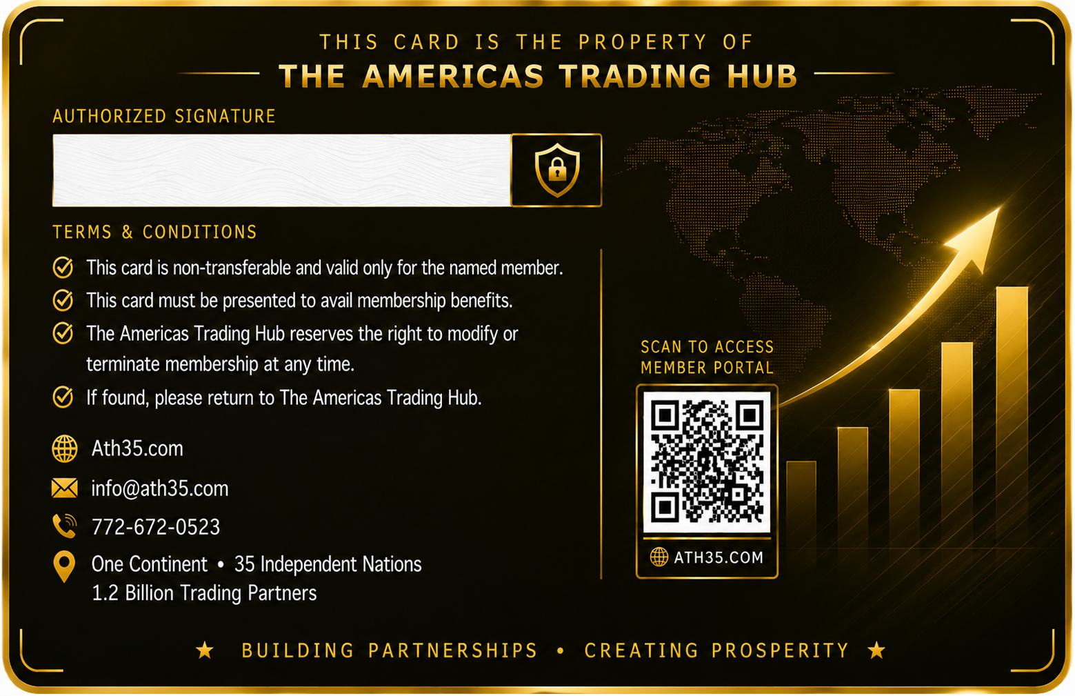 CORPORATE Membership Card Back